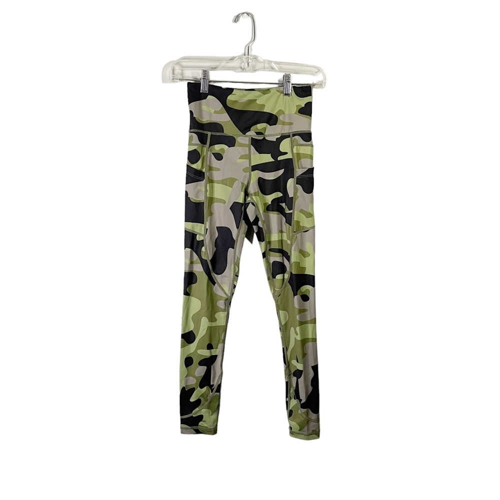 Zyia Active Camo Crop Athletic Athleisure Loungewear Leggings w/ Pockets Size 2